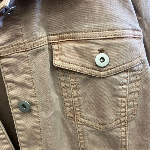 J. Jill Denim Maeve Pink Denim Jacket Women’s 2X #734 - Picture 4 of 6